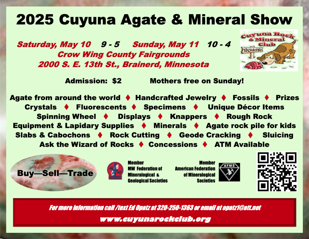 2025 Cuyuna Agate & Mineral Show